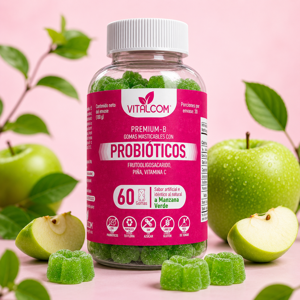 GOMAS PROBIOTICOS VITALCOM X60