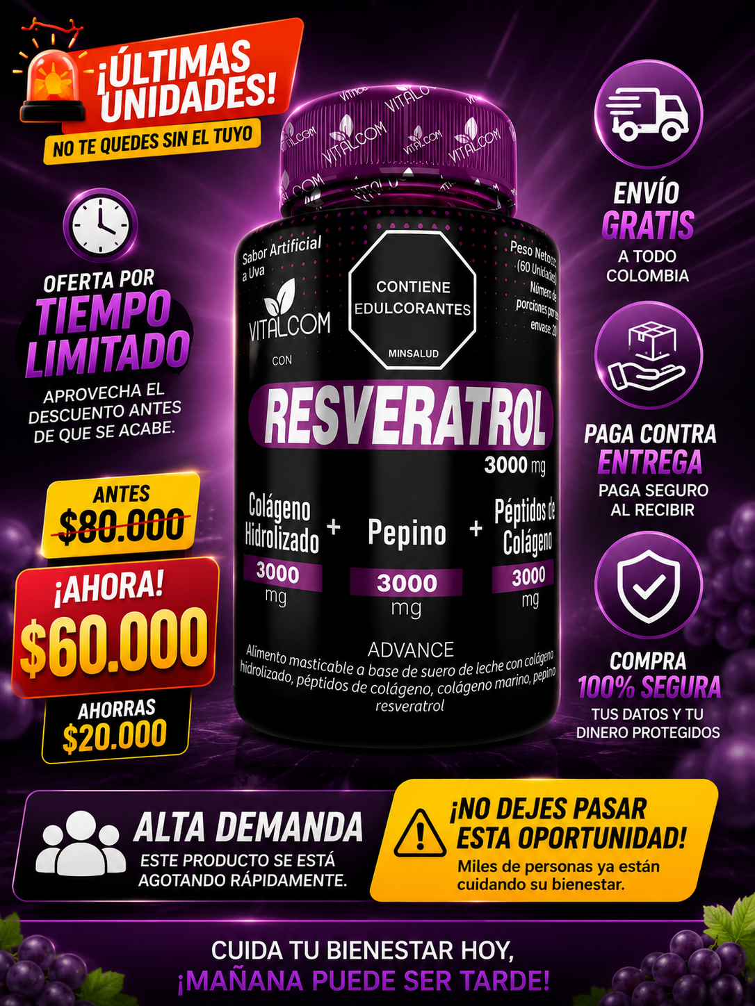 RESVERATROLX60 VITALCOM