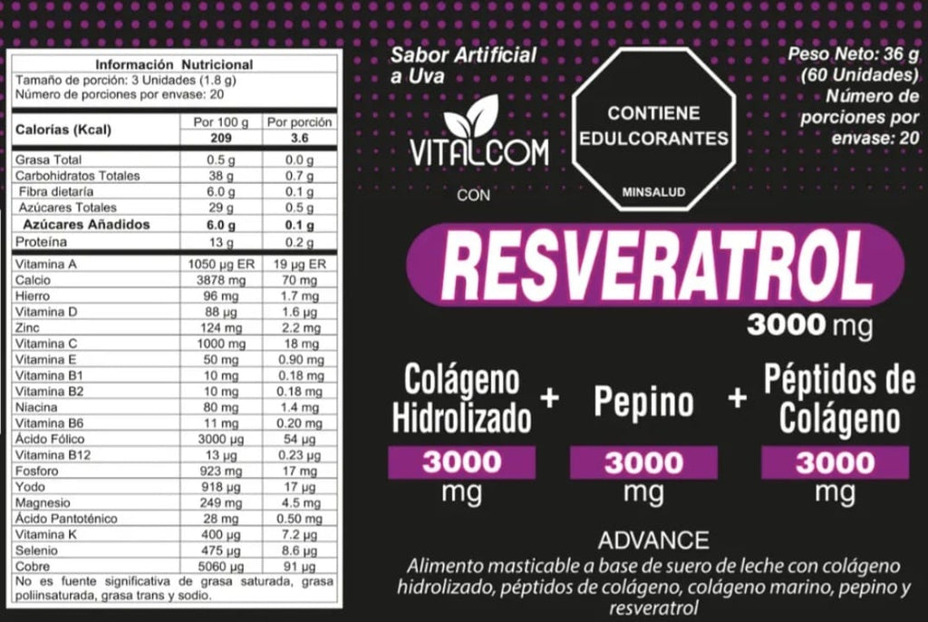 RESVERATROLX60 VITALCOM