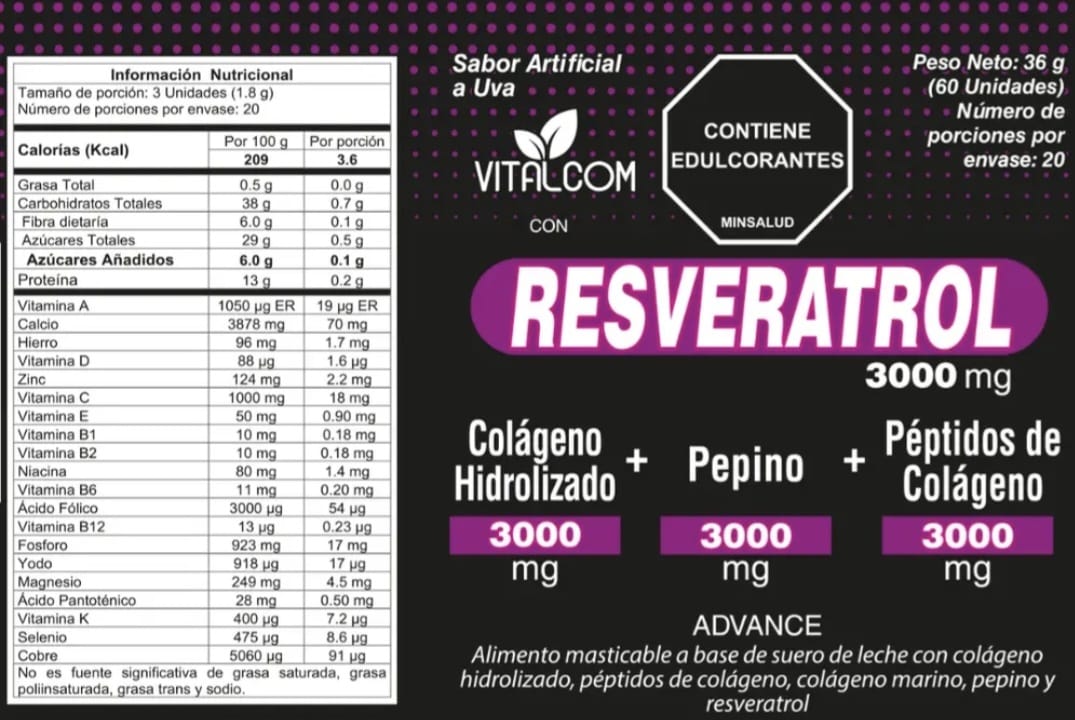 RESVERATROLX60 VITALCOM